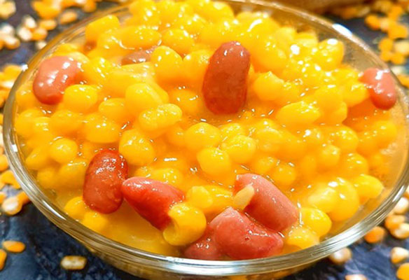 Coarse Corn Grits & Speckled Bean Porridge