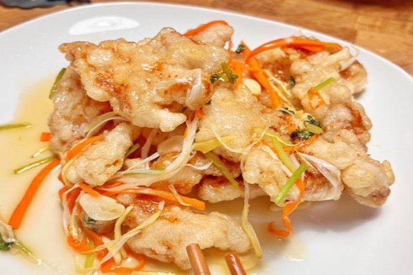 Crispy Fried Beef in Sweet & Sour Sauce