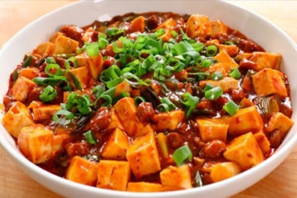 Stir-Fried Ground Chicken with Tofu in Spicy & Numbing Seasonings