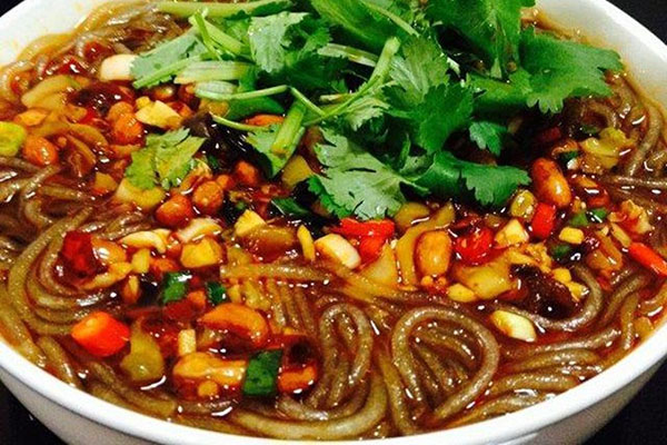 Sichuan Spicy & Sour Potato Starch Noodles Soup