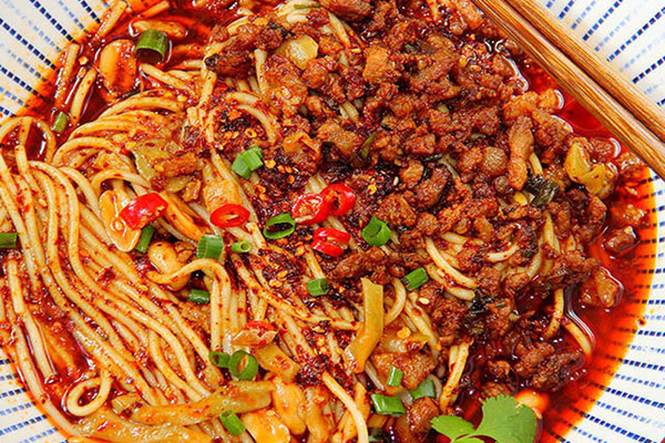 Sichuan Green Bean & Minced Pork Sauce Noodles