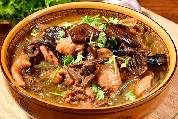Chicken Stew with Wild Mushrooms & Glass Noodles