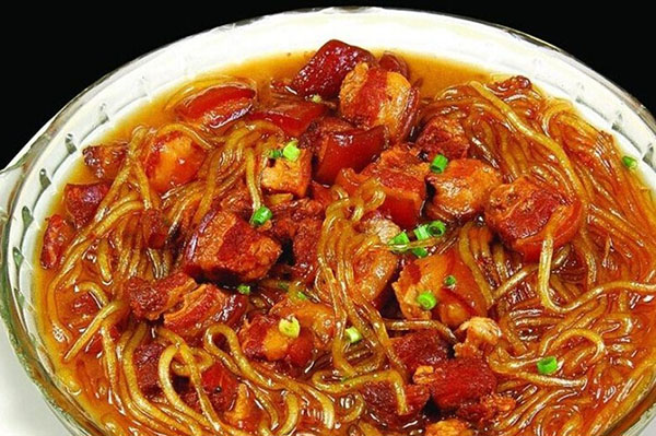 Pork Belly Stew with Napa cabbage & glass noodles
